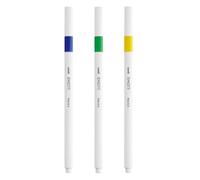 uni Emott Felt Tip Pens. Water Resistant, Non-Bleed and Fade-Proof Ink for Colouring, Art, Drawing, Writing, Journaling. Fineliner Tip Coloured Pens for Adults, Children, School Stationery. Pack of 3