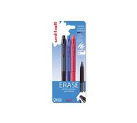 uni-ball Erasable Gel Pens, 0.7 mm, Black, Blue & Red (3-Pack)