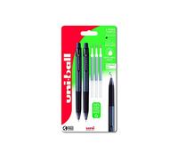 uni-ball Erasable Rollerball Gel Pens, 0.7 mm Tip, 2 Pens + 3 Refills