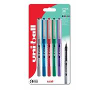 uni-ball eye 157 Designer Assorted Fine Rollerball Pens 5 Pack