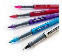 Uni-Ball Eye Designer Rollerball - Pack of 5 - Black, Light Blue, Violet, Wine Red, and Pink - UB-157D