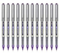 uni-ball - Eye Envelope, Fine Nib, Violet Purple Liquid Ink Rollerball Pens (12pc Set) - Smooth, Comfortable, Long Lasting, Japanese Quality, School, Work, Office, Study, Teacher, Notes, Journal, Gift