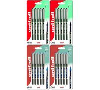 UB-157 Eye Plastic Rollerball Pen - Black (Pack of 5)