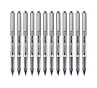 uni-ball Eye Fine Nib Rollerball Pens, 0.7 mm, Black (12-Pack) | Smooth, Consistent Writing, Comfortable Grip, Fade Resistant Super Ink, Ideal for School & Office Use
