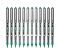 uni-ball Eye Fine Nib Rollerball Pens, 0.7 mm, Green (12-Pack) | Smooth Liquid Ink Flow, Comfortable Grip, Fade Resistant Super Ink, Ideal for School & Office Use