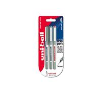 uni-ball Eye Fine UB-157 Rollerball Pen - Assorted Colours (Pack of 3)