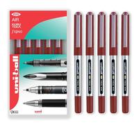 uni-ball Eye Micro UB-150 Gel Ink Pen - 0.5 mm - In Gift Box (Pack of 5, Red)