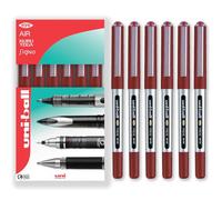 uni-ball Eye Micro UB-150 Gel Ink Pen - 0.5 mm - Pack of 6 - Red Ink - In Gift Box