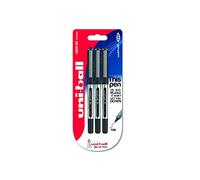uni-ball Eye Micro UB-150 Rollerball Pen - Black, Pack of 3