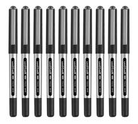 Uni-ball Eye Micro Ub-150E Gel Ink Pen - 0.5 Mm - 10 Pcs - Uni Mitsubishi Pencil (Black)