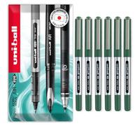 uni-ball Eye Micro UB-150E Gel Ink Pen - 0.5 mm - In Envelope Packaging (Pack of 6, Green)