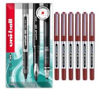 uni-ball Eye Micro UB-150E Gel Ink Pen - 0.5 mm - Pack of 6 - Red Ink - In Envelope Gift Packaging