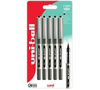 uni-ball Eye UB-157 Rollerball Pen 0.5 mm Black Pack of 5