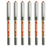 uni-ball EYE - UB-157 Rollerball Pens - 0.7mm Nib - In Gift Box Packaging (Pack of 6, Orange)