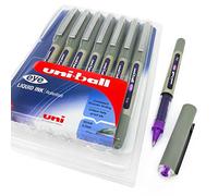 uni-ball EYE - UB-157 Rollerball Pens - 0.7mm Nib - Violet Ink - Wallet of 8