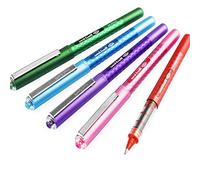 uni-ball Eye UB-157D Designer Liquid Ink Rollerball Pen - 0.7mm Nib - Red, Pink, Green, Light Blue, Violet - Pack of 5