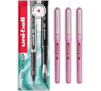uni-ball EYE - UB-157D Liquid Ink Rollerball Pens - 0.7mm Nib - In Envelope Gift Packaging (Pack of 3, Pink)