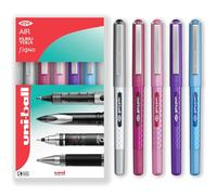 uni-ball EYE - UB-157D Liquid Ink Rollerball Pens - 0.7mm Nib - In Gift Box (Pack of 5, Multicolor)