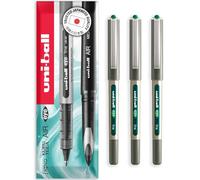 uni-ball EYE - UB-157E Rollerball Pens - 0.7mm Nib - In Envelope Gift Packaging (Pack of 3, Green)