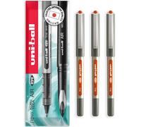 uni-ball EYE - UB-157E Rollerball Pens - 0.7mm Nib - In Envelope Gift Packaging (Pack of 3, Orange)