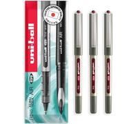 uni-ball EYE - UB-157E Rollerball Pens - 0.7mm Nib - In Envelope Gift Packaging (Pack of 3, Wine Red)