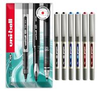 uni-ball EYE - UB-157E Rollerball Pens - 0.7mm Nib - In Envelope Gift Packaging (Pack of 6, Multicolor)