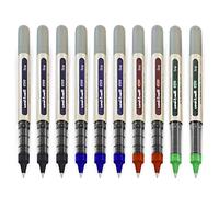 uni-ball EYE - UB-157E Rollerball Pens - 0.7mm Nib - [Pack of 10] - 3 x Black, 3 x Blue, 2 x Red, 2 x Green