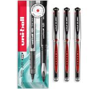 uni-ball Gel Impact Broad - UM-153S Rollerball Pens - 1.0mm Nib Tip - In Envelope Gift Packaging (Pack of 3, Red)