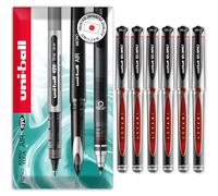 uni-ball Gel Impact Broad - UM-153S Rollerball Pens - 1.0mm Nib Tip - In Envelope Gift Packaging (Pack of 6, Red)