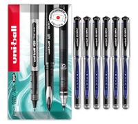 uni-ball Gel Impact Broad - UM-153S Rollerball Pens - 1.0mm Nib Tip - In Envelope Gift Packaging (Pack of 6, Blue)