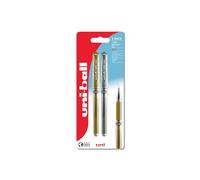 uni-ball Signo Metallic Gel Pens. Premium 1.0mm Rollerball Tip for Super Smooth Handwriting, Arts and Crafts, Journaling, Christmas Card Making, Scrapbooking, and Colouring. Pack of 2 Gold & Silver