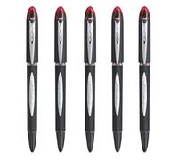 UNI- BALL JET STREAM SX-210 1.0 MM ROLLER BALL PENS IN 4 COLOURS (PACK OF 5) (RED)