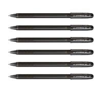 UNI-BALL Jetstream 101 SX101/10 Gel Ink Rollerball Pens Medium Tip 1 mm Black Pack of 6