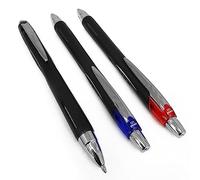 Uni Ball Jetstream Retractable Broad Rollerball Pen 1mm Nib & 0.45mm Line Width Fast Drying Pigment Ink SXN-210 (1 Of Each Colour Red Blue Black - 3 Pens)