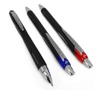 Uni Ball Jetstream Retractable Broad Rollerball Pen 1mm Nib & 0.45mm Line Width Fast Drying Pigment Ink SXN-210 (1 Of Each Colour Red Blue Black - 3