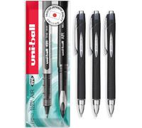 uni-ball Jetstream Retractable Rollerball Pens - SXN-210 RT - 1.0mm Nib - In Envelope Gift Packaging (Pack of 3, Black)