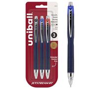 Uni-Ball Jetstream RT 3 Pack, 0.7mm - Black, Blue and Red Ballpoint Pens - Wirecutter Best Pen, School Pens, Ballpoint Ink Pens - Ballpoint Pen, Colored Pens, School Supplies, Smooth Writing Pens