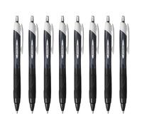 uni-ball - Jetstream Sport, Black Ink, Broad Nib, Ballpoint Gel Pens (8pc Set) - Smooth, Comfortable, Long Lasting, Japanese Quality, for School, Work, Office, Study, Teacher, Notes, Journal, Gift