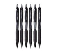 uni-ball Jetstream SXN-101-7N Retractable Rollerball Pens - 0.7mm Nib Tip - Black Ink - Pack of 6
