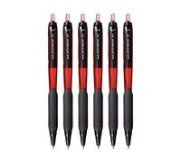 uni-ball Jetstream SXN101 Roller Ballpoint Pen (Red Ink, Pack of 6)