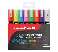 uni-ball Liquid Chalk Bullet Tip Pens, Assorted Colours (8-Pack)