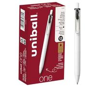 uni-ball One Retractable Gel Pens Medium Point, 0.7mm, Black, 12 Pack