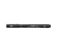 UNI-BALL PIN DRAWING PEN FINELINER ULTRA FINE LINE MARKER 0.8mm BLACK Ink - [Pack of 3]