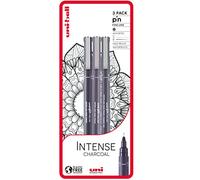 uni-ball PIN Fineliners, Black Fine Tipped Writing Pens, Water and Fade-Resistant Ink, Ideal for Architects, Sketching, Scrapbooking, Outlining, Art, Technical Drawing, Archival Quality, Pack of 3