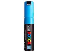 Uni-Ball Posca 7M 4.5-5.5 mm Broad Bullet Shaped Marker Pen | Light Blue Ink, Pack of 1