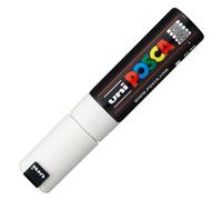 Uni : Posca Marker : PC-8K : Chisel Tip : 8mm : White