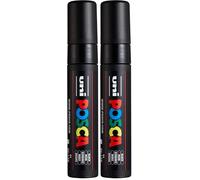 uni-ball Posca Extra Broad Chisel Marker Black PC17K (Pack of 2)