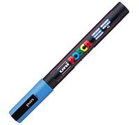 Uni : Posca Marker : PC-3M : Fine Bullet Tip : 0.9 - 1.3mm : Sky Blue