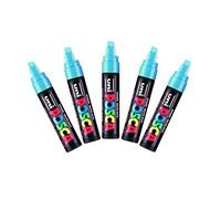 uni-ball Posca PC-17K Extra Broad Chisel Tip Marker - Light Blue, Pack of 5