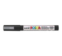 uni-ball Posca PC-3M Fine Bullet Tip Marker - Silver, Pack of 12